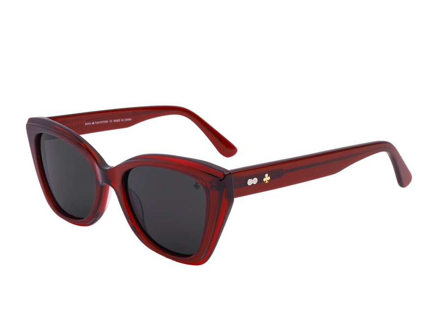 Rosa Valentine Cat-Eye Sunglasses - H 2825 Red