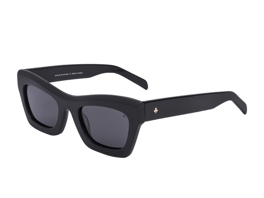 Rosa Valentine Cat-Eye Sunglasses - H 2847 Black