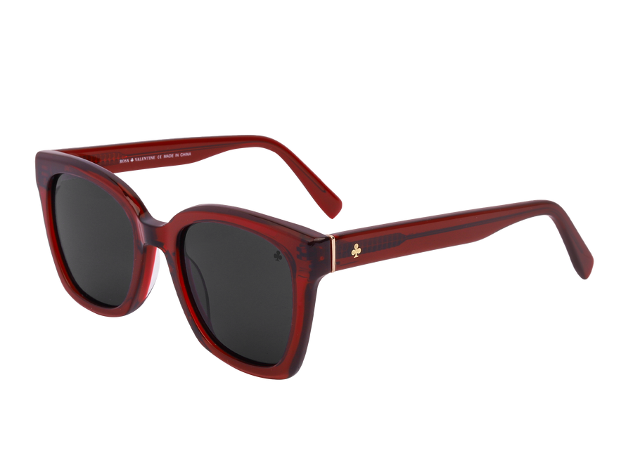 Rosa Valentine Square Sunglasses - H 2830 Red