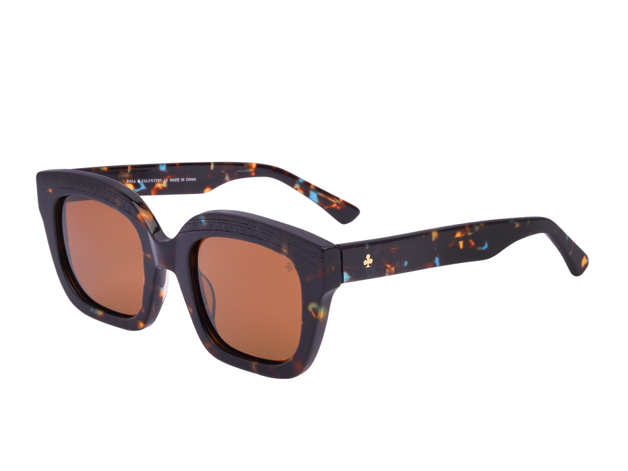 Rosa Valentine Square Sunglasses - H 2855 Havana