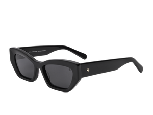 Rosa Valentine Cat-Eye Sunglasses - H 2856 Black