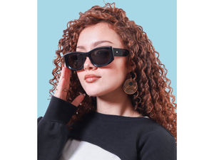 Rosa Valentine Square Sunglasses - H 2821 Black