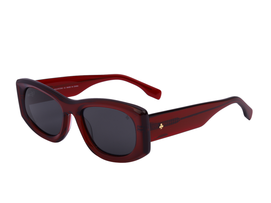 Rosa Valentine Square Sunglasses - H 2821 Red