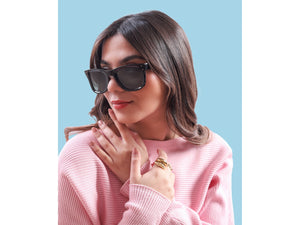 Rosa Valentine Square Sunglasses - RO 502 S Black