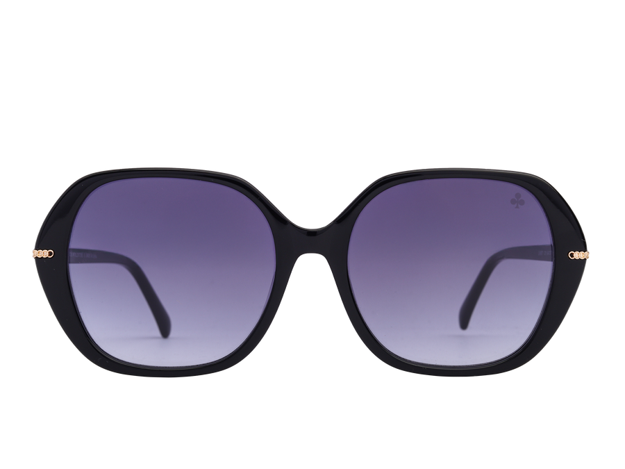 Rosa Valentine Square Sunglasses - CH3877 Black