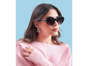 Rosa Valentine Square Sunglasses - CH3459 Black