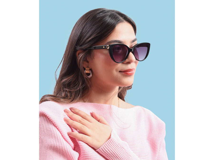 Rosa Valentine Square Sunglasses - VCH256S Black