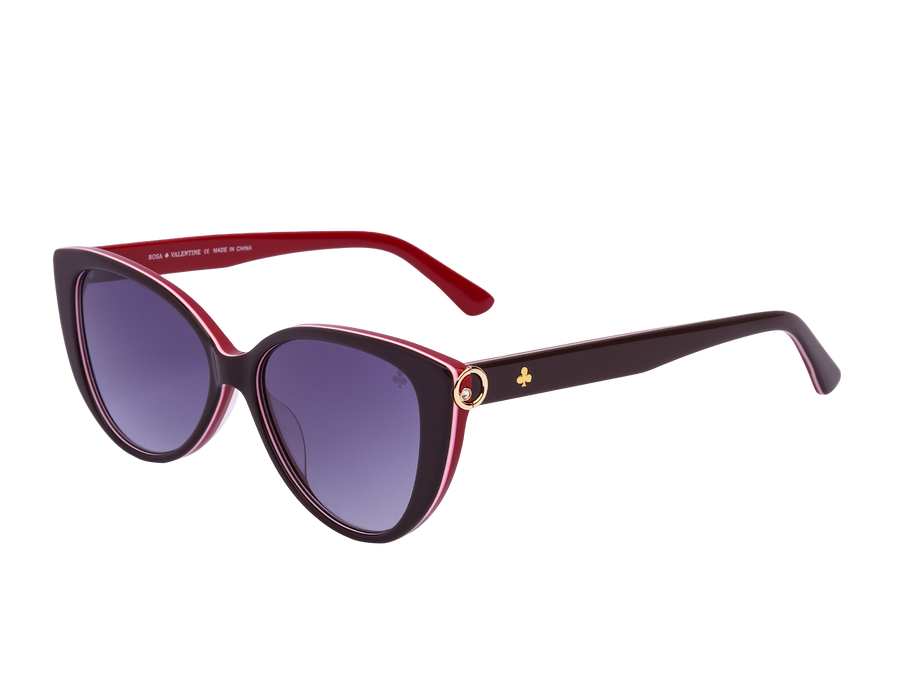 Rosa Valentine Square Sunglasses - VCH256S Dark Red