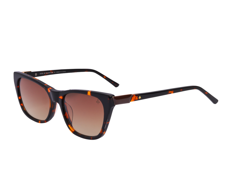 Rosa Valentine Square Sunglasses - PR05YV Havana