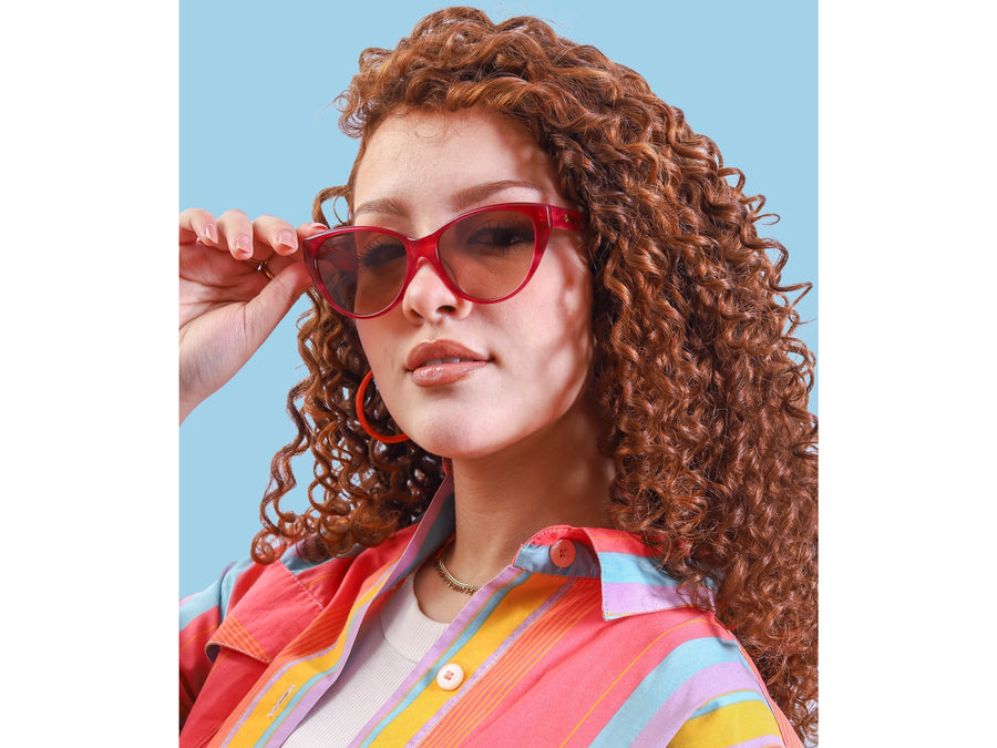 Rosa Valentine Square Sunglasses - GG11720 Red