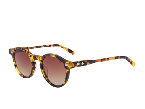 Rosa Valentine Round Sunglasses - MILTZEIN Havana 1