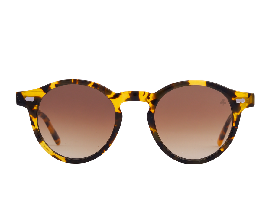 Rosa Valentine Round Sunglasses - MILTZEIN Havana 1