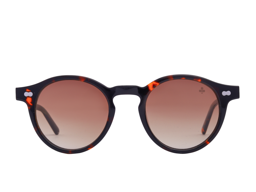 Rosa Valentine Round Sunglasses - MILTZEIN Havana