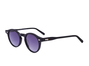 Rosa Valentine Round Sunglasses - MILTZEIN Black