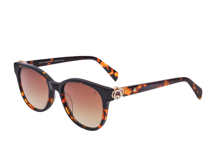 Rosa Valentine Square Sunglasses - VCH356S Havana