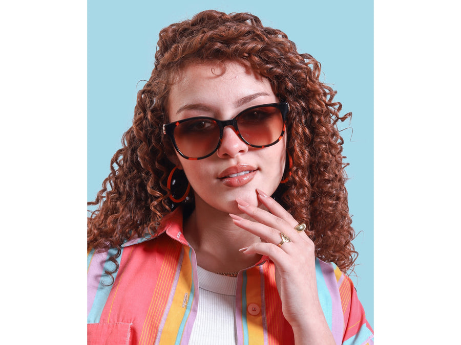 Rosa Valentine Square Sunglasses - VCH356S Havana