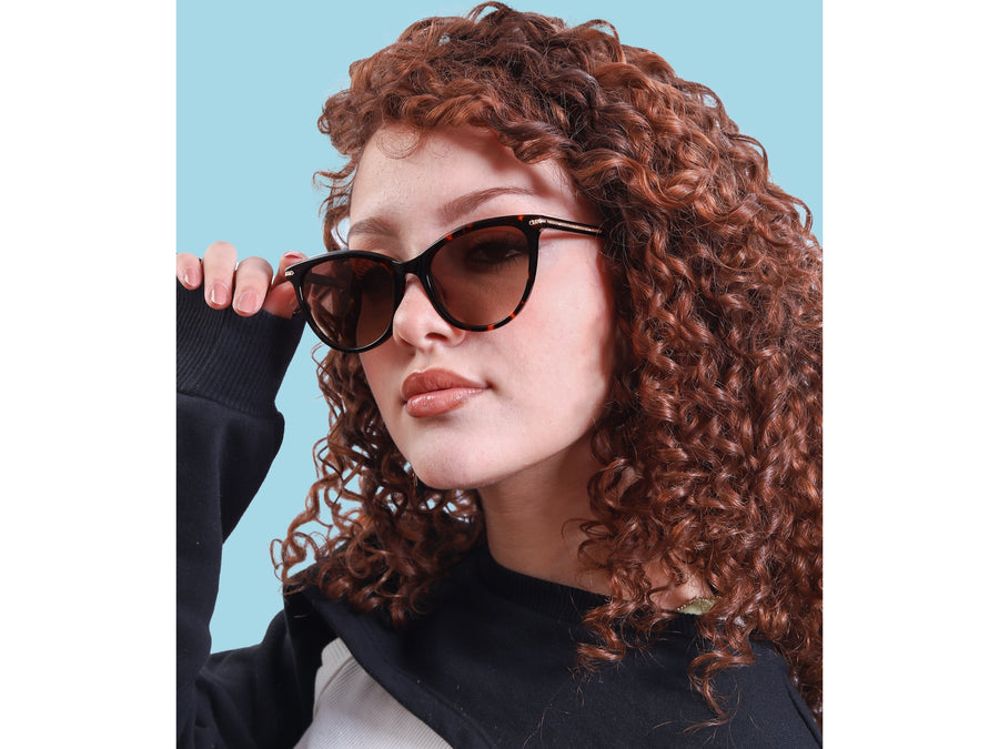 Rosa Valentine Square Sunglasses - CH3866 Havana