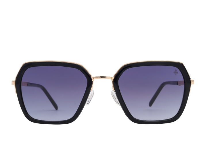 Rosa Valentine Square Sunglasses - VCHG28M Black