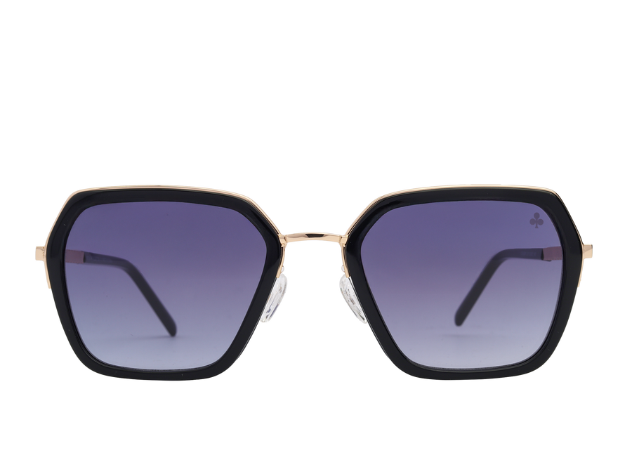 Rosa Valentine Square Sunglasses - VCHG28M Black