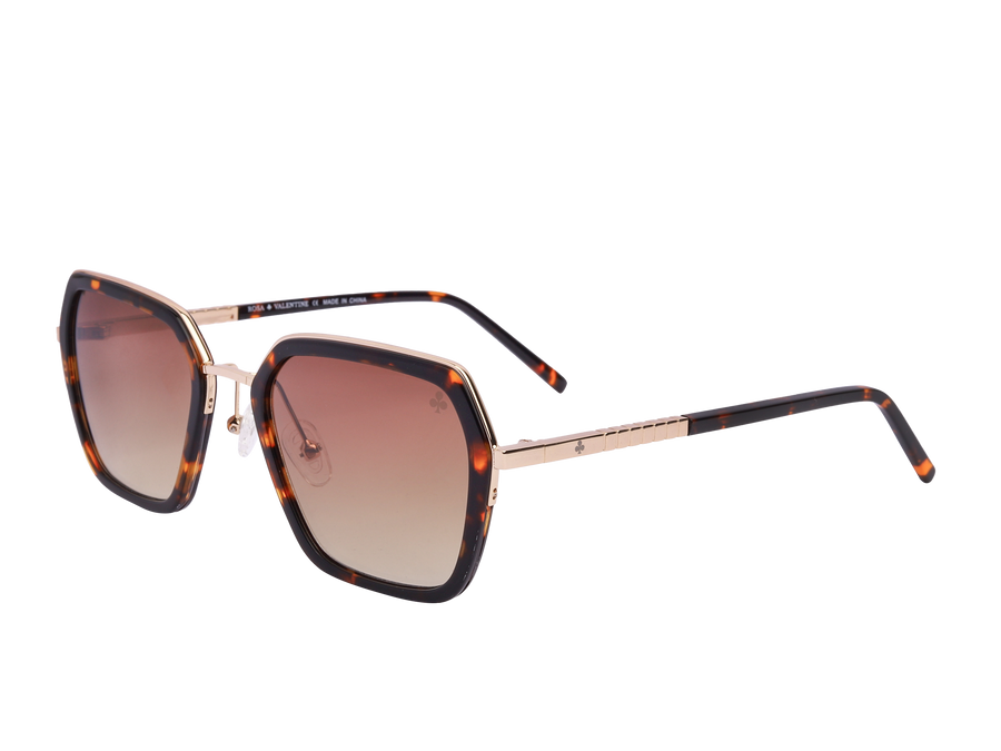 Rosa Valentine Square Sunglasses - VCHG28M Havana