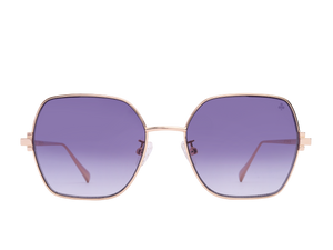 Rosa Valentine Square Sunglasses - SCHL02M Gold