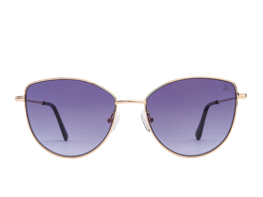 Rosa Valentine Cat-Eye Sunglasses - FT5667 Gold 1