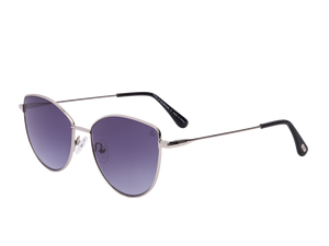 Rosa Valentine Cat-Eye Sunglasses - FT5667 Silver