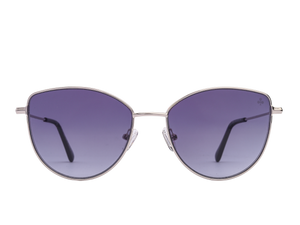 Rosa Valentine Cat-Eye Sunglasses - FT5667 Silver