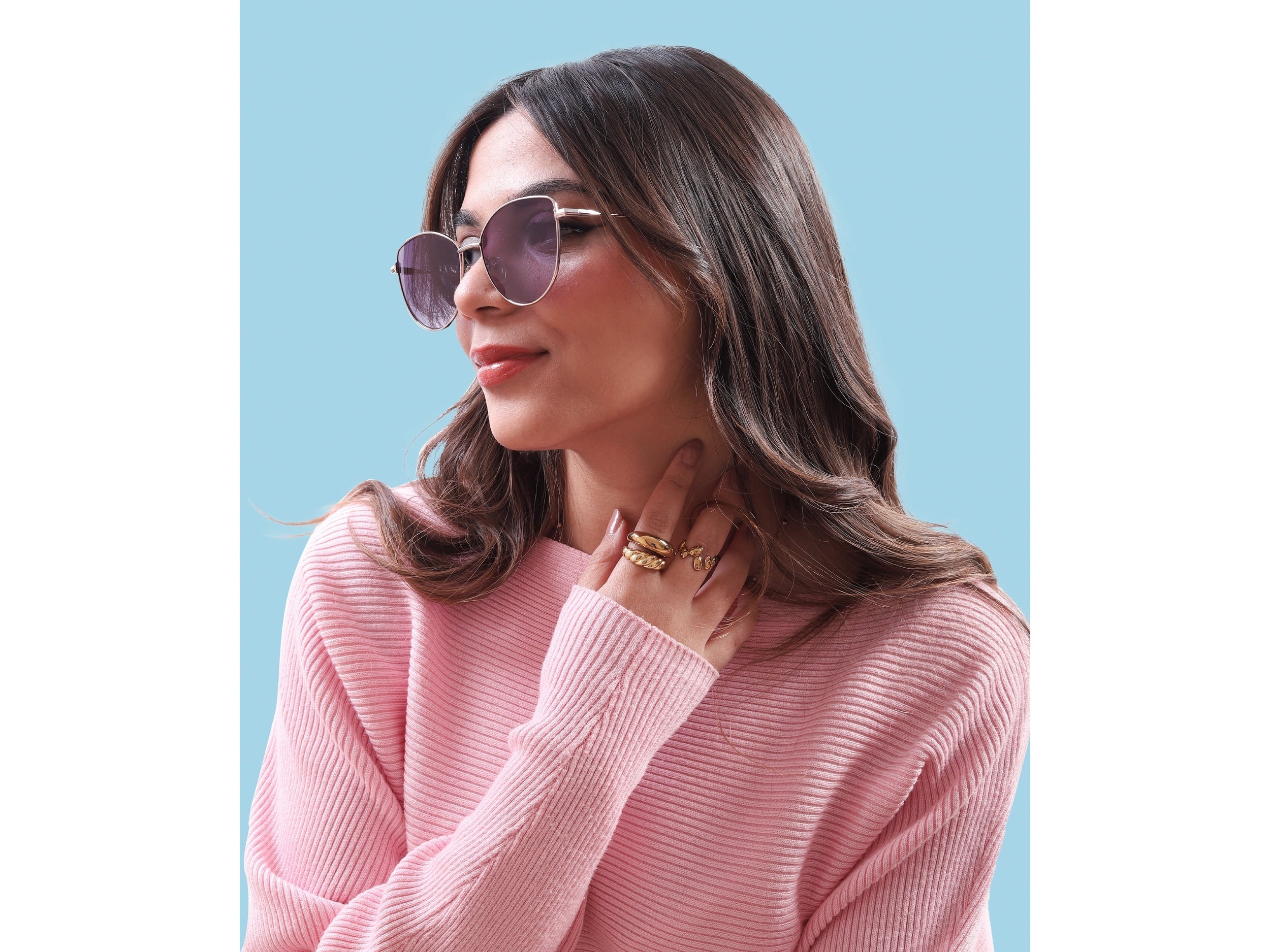 Rosa Valentine Square Sunglasses