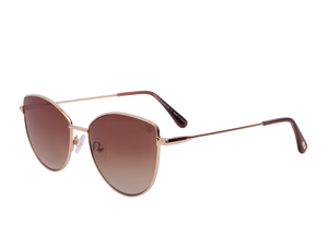 Rosa Valentine Cat-Eye Sunglasses - FT5667 Gold