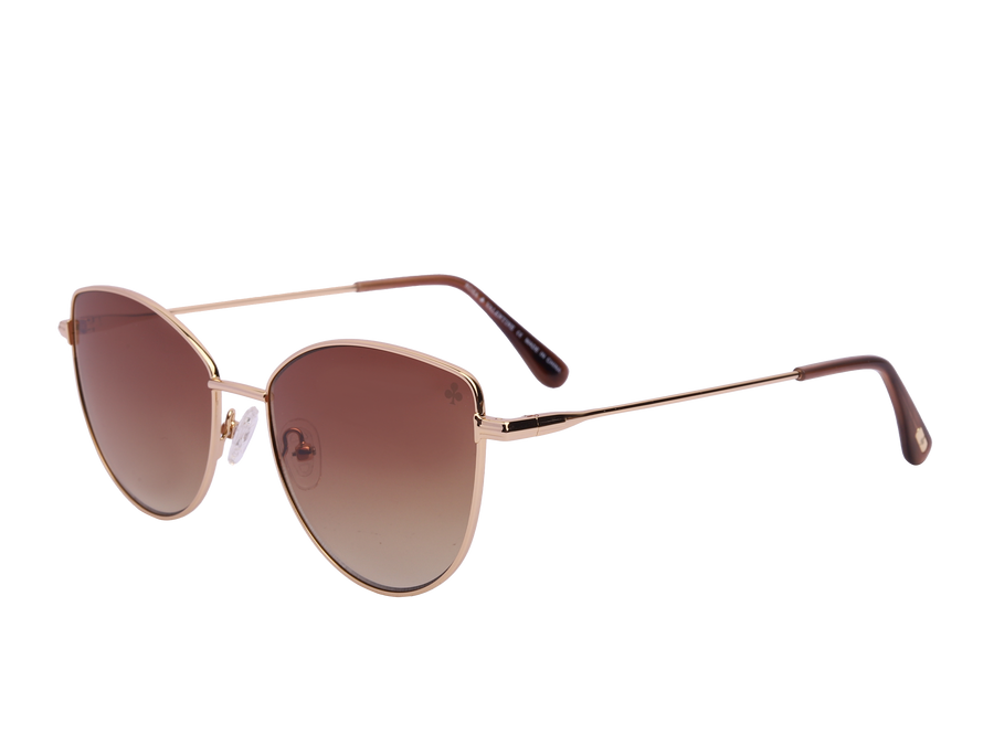 Rosa Valentine Cat-Eye Sunglasses - FT5667 Gold