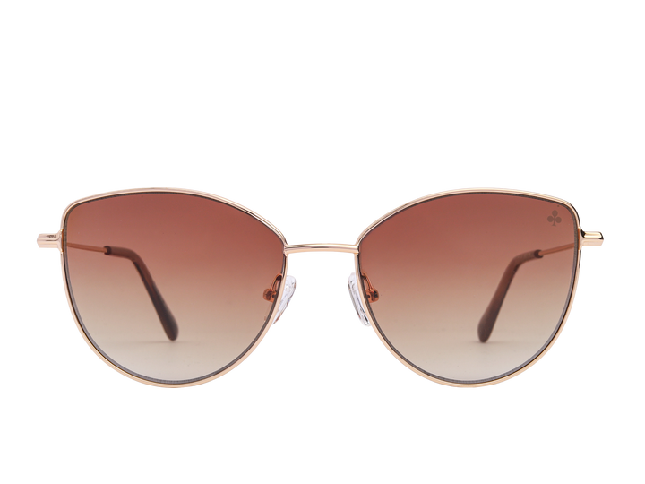 Rosa Valentine Cat-Eye Sunglasses - FT5667 Gold