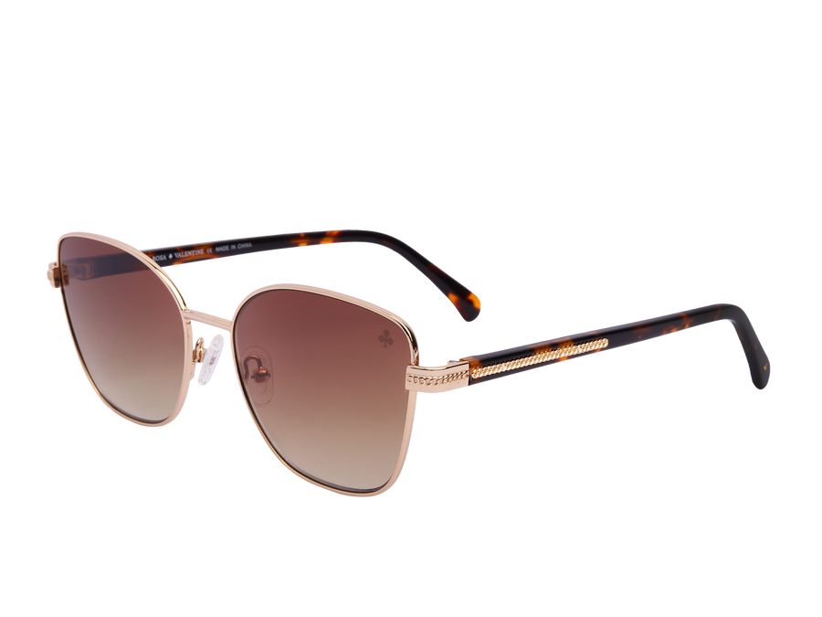 Rosa Valentine Cat-Eye Sunglasses - CH3395 Gold 1