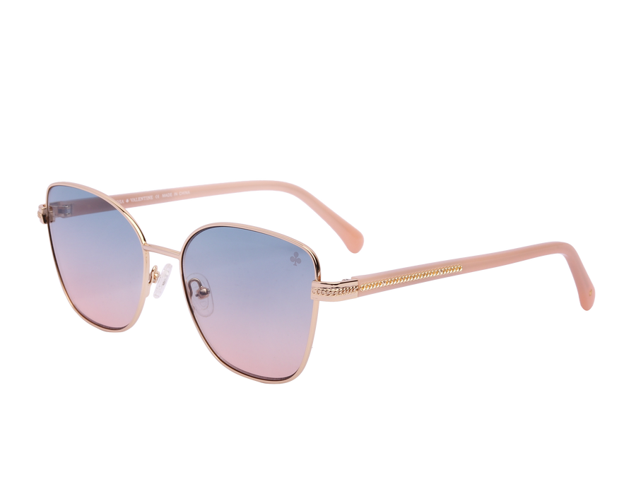 Rosa Valentine Cat-Eye Sunglasses - CH3395 Rose Gold