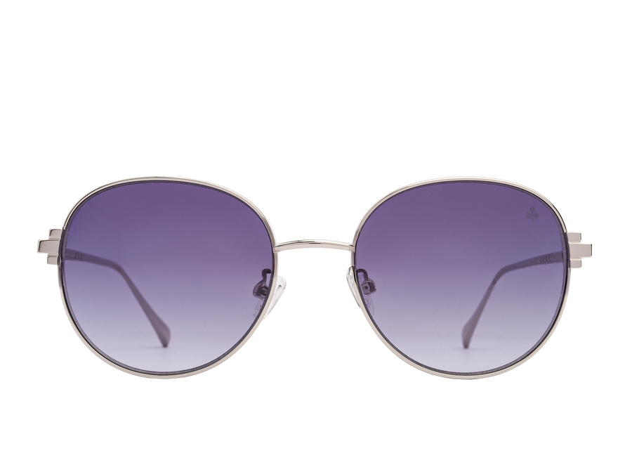 Rosa Valentine Square Sunglasses - SCHL03M Silver