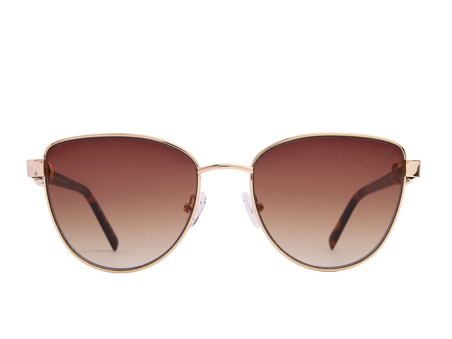 Rosa Valentine Cat-Eye Sunglasses - VCHF661J Gold 1