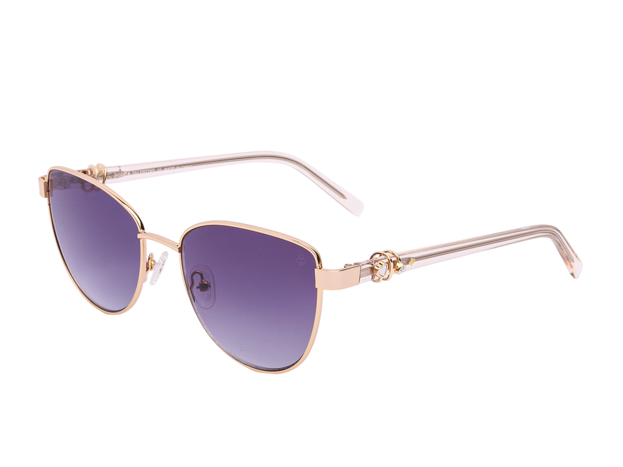 Rosa Valentine Cat-Eye Sunglasses - VCHF661J Gold