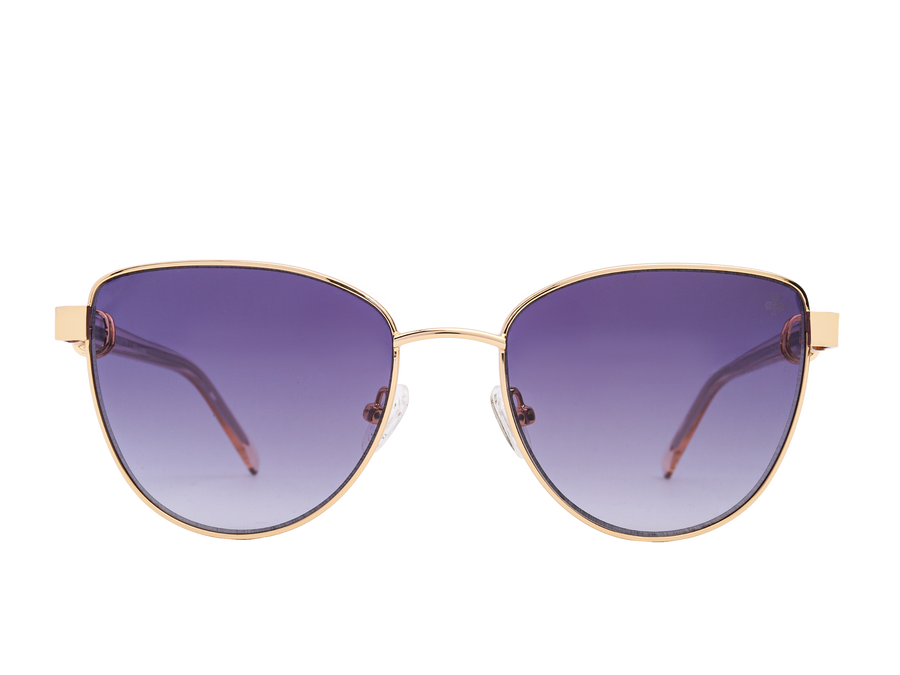 Rosa Valentine Cat-Eye Sunglasses - VCHF661J Gold