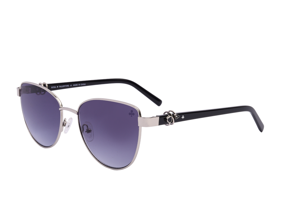 Rosa Valentine Cat-Eye Sunglasses - VCHF661J Silver