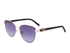 Rosa Valentine Cat-Eye Sunglasses - VCHF661J Black