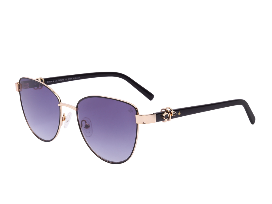 Rosa Valentine Cat-Eye Sunglasses - VCHF661J Black