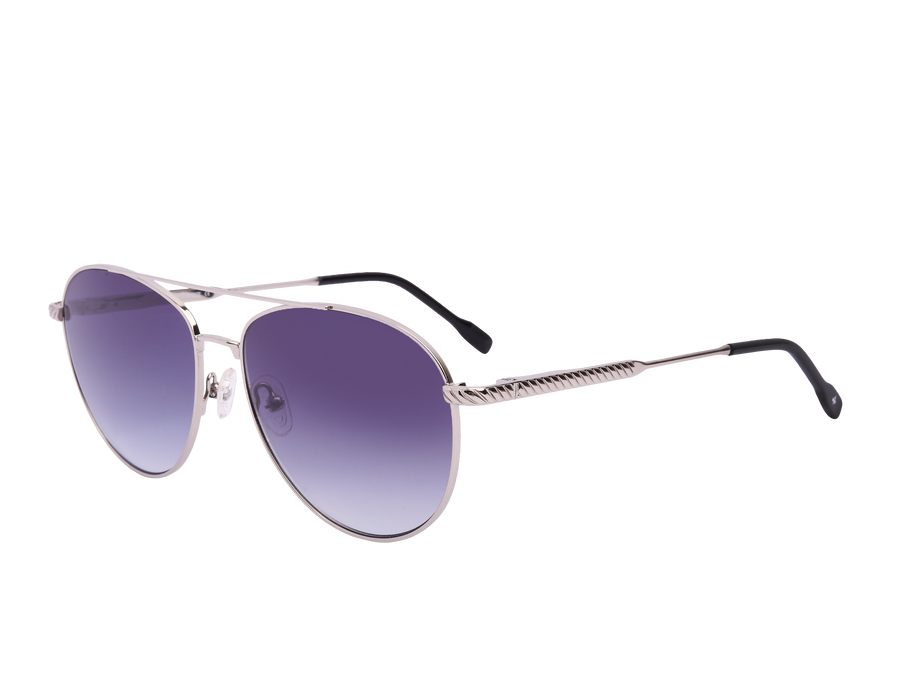 Rosa Valentine Square Sunglasses - 9004 Silver