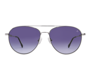 Rosa Valentine Square Sunglasses - 9004 Silver