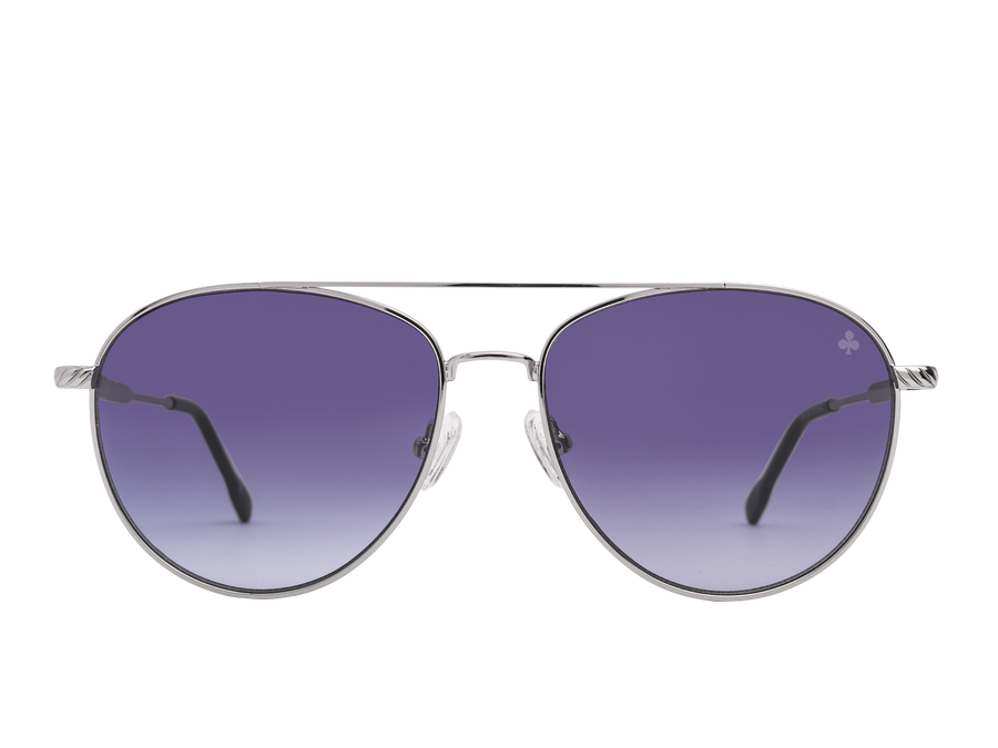 Rosa Valentine Square Sunglasses - 9004 Silver