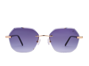 Rosa Valentine Square Sunglasses - VCHG26M Gold