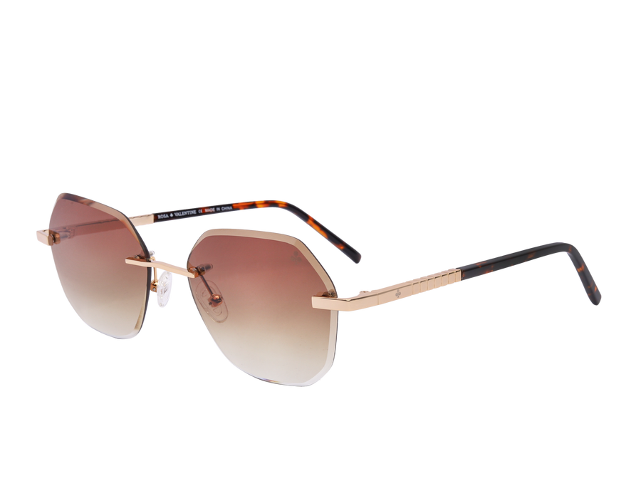 Rosa Valentine Square Sunglasses - VCHG26M Gold 1