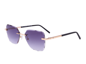 Rosa Valentine Square Sunglasses - VCHG25M Gold