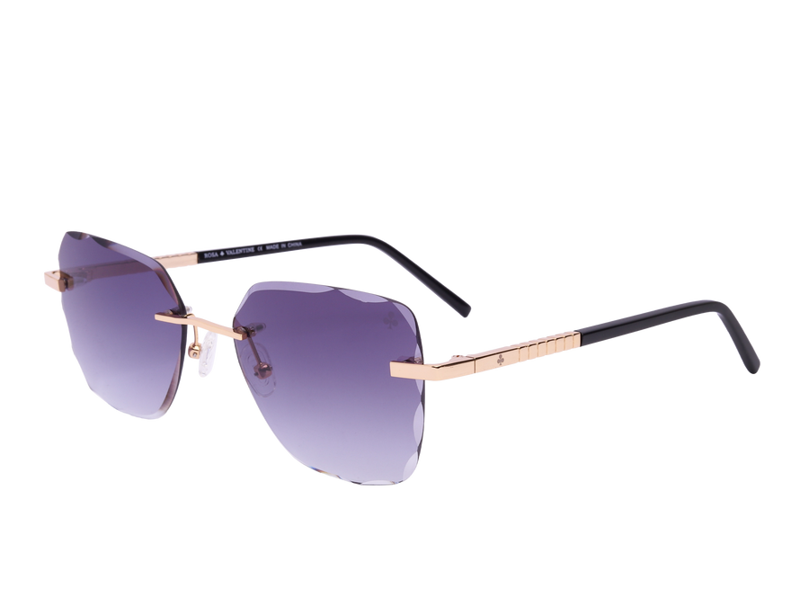 Rosa Valentine Square Sunglasses - VCHG25M Gold