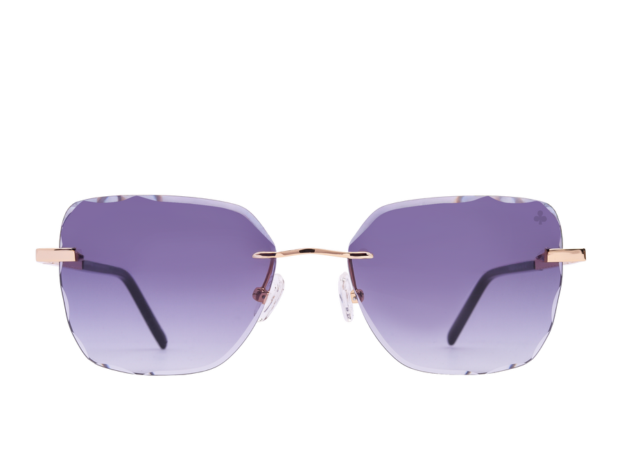 Rosa Valentine Square Sunglasses - VCHG25M Gold