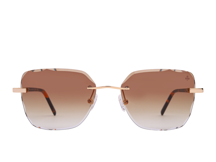 Rosa Valentine Square Sunglasses - VCHG25M Gold 1